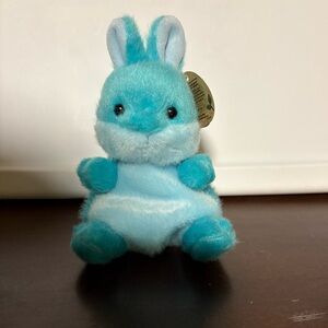 Adorable Blue Plush Bunny Toy - Palm Pal